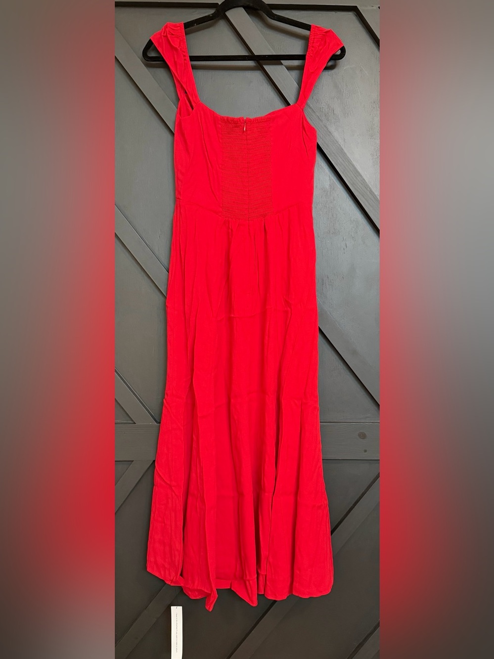 NWT Reformation Bryson Dress in Cherry Red, Size 6 - Picture 10 of 15